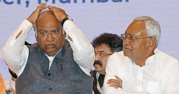 कांग्रेस ने नीतीश कुमार की तुलना 'गिरगिट' से की, खड़गे ने कहा- देश में 'आया राम-गया राम' जैसे कई लोग हैं