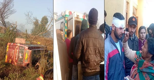 जम्मू के अरनिया में हादसा, बेकाबू होकर बस खाई में गिरी; 16 लोग घायल