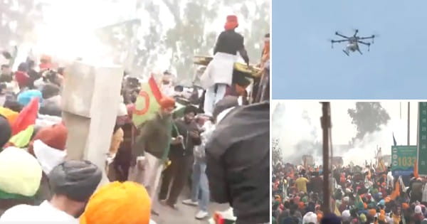 किसानों का दिल्ली कूच : शंभू बॉर्डर पर जबरदस्त बवाल, किसानों ने पुलिस पर की पत्थरबाजी; ड्रोन से छोड़े आंसू गैस के गोले, बॉर्डर पहुंचे 5 हजार से ज्यादा किसान