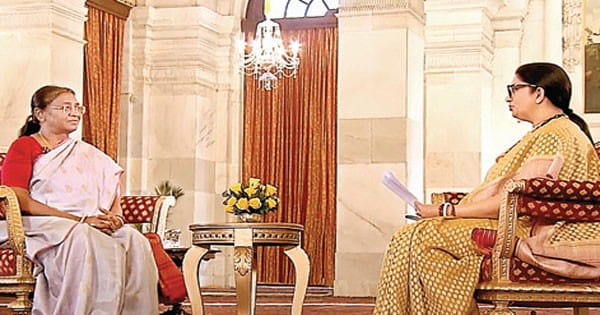 स्मृति ईरानी ने लिया राष्ट्रपति का इंटरव्यू, द्रौपदी मुर्मु ने कहा- पीएम मोदी ने दी थी जिंदगी की सबसे बड़ी खुशी