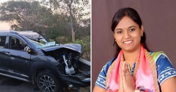 तेलंगाना में BRS विधायक लस्या नंदिता की कार एक्सीडेंट में मौत, डिवाइडर से टकराई कार; गाड़ी के उड़े परखच्चे