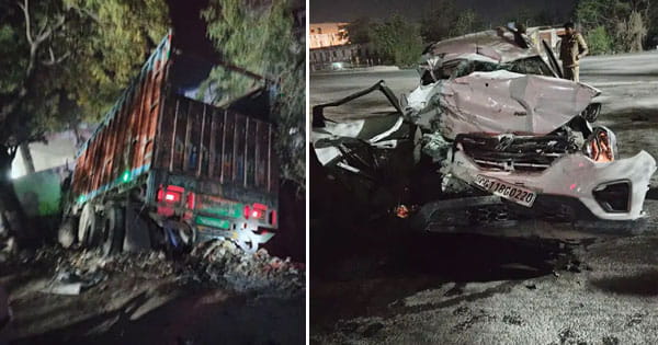 UP के जौनपुर में बड़ा हादसा : हाईवे पर कार और ट्रक की टक्कर, परिवार के 7 लोगों की मौत; शादी के लिए लड़का देखने सीतामढ़ी से प्रयागराज जा रहे थे
