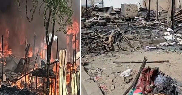 गुजरात में काम से इनकार करने पर मजदूर परिवारों को जिंदा जलाने की कोशिश, कांट्रेक्टर ने झोपड़ियों में लगाई आग; आरोपी गिरफ्तार