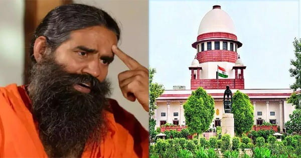 Patanjali Advertising Case : भ्रामक विज्ञापन मामले में बाबा रामदेव ने हाथ जोड़कर मांगी माफी, कोर्ट ने अल्टिमेटम देकर कहा- परिणाम के लिए हो जाएं तैयार