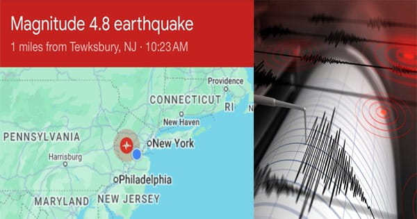 USA Earthquake : न्यू जर्सी में भूकंप के झटके, रिक्टर स्केल पर 4.8 तीव्रता मापी गई, सुनामी की आशंका नहीं