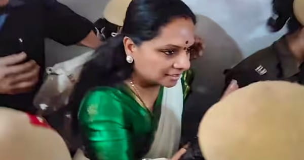 Delhi Excise Policy Case : के.कविता की न्यायिक हिरासत 23 अप्रैल तक बढ़ी, मार्च में हुई थी गिरफ्तारी, बोलीं- मेरे खिलाफ राजनीतिक साजिश...