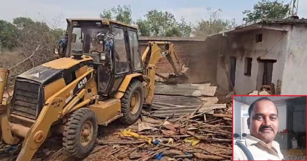 MP में फिर बुलडोजर कार्रवाई : शहडोल ASI को कुचलने वाले रेत माफिया और ड्राइवर का घर जमींदोज, अवैध निर्माण ढहाया