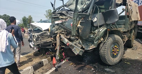 राजगढ़ में आर्मी का ट्रक यात्री बस से टकराया, 2 जवान सहित 5 की मौत, NH- 46 पर हुआ दर्दनाक
