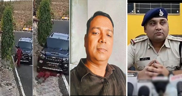 VIDEO : सागर में दो टीआई सस्पेंड, स्कॉर्पियो से मारी सफाईकर्मी को टक्कर; पार्टी मनाकर लौट रहे थे दोनों
