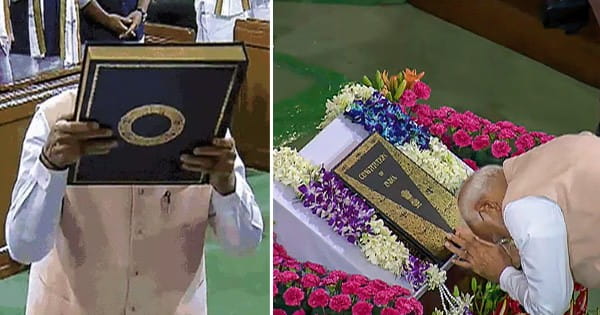 गठबंधन ने सरकार बनाने का दावा किया पेश, NDA के नेता चुने गए मोदी; आडवाणी से मिलने उनके घर पहुंचे