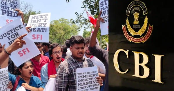 CBI ने संभाली NEET-UG में गड़बड़ी की जांच, पहली FIR की दर्ज, पटना-गोधरा भेजी जाएंगी टीमें