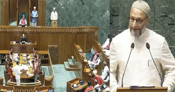 Parliament Session 2024 : शपथ के बाद ओवैसी ने कहा- 'जय फिलिस्तीन', लोकसभा स्पीकर पद के लिए चुनाव कल, ओम बिरला और के. सुरेश के बीच मुकाबला