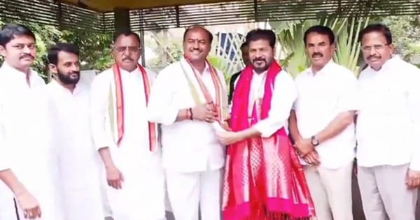 Telangana News : के चंद्रशेखर राव की पार्टी को बड़ा झटका, BRS विधायक कृष्ण मोहन रेड्डी कांग्रेस में शामिल