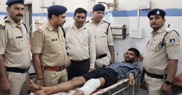 ग्वालियर : महिला की हत्या करने वाला कुख्यात बदमाश आकाश जादौन का शॉर्ट एनकाउंटर, पैर में लगी गोली