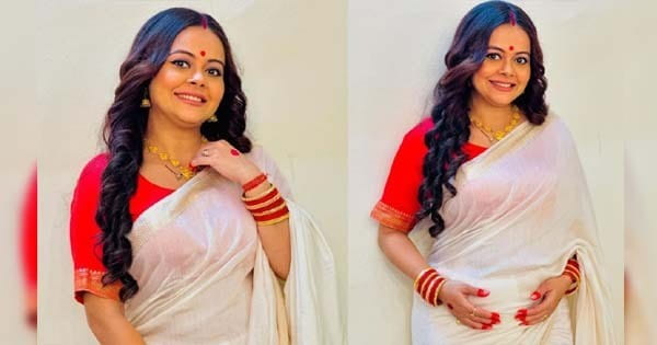 बंगाली बाला के गेटअप में एक्ट्रेस देवोलीना ने फ्लॉन्ट किया Baby Bump, जानिए सोशल मीडिया पर फैंस का क्या आया रियेक्शन