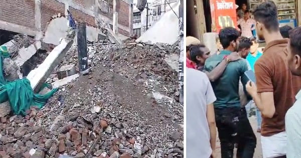 Bhopal News : एमपी नगर में 4 मंजिला इमारत गिरी, एक मजदूर घायल, जर्जर बिल्डिंग तोड़ते समय हुआ हादसा