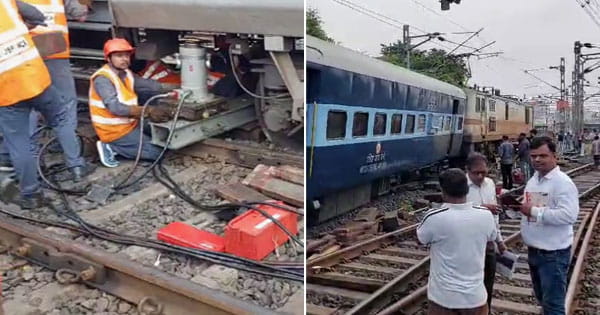 Jabalpur Train Derailed : जबलपुर रेलवे स्टेशन के पास रेल हादसा, ओवरनाइट एक्सप्रेस के 2 डिब्बे पटरी से उतरे