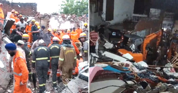 मेरठ में तीन मंजिला मकान गिरा : परिवार के 8 लोगों की मौत, 2 लोग अब भी मलबे में दबे; रेस्क्यू ऑपरेशन जारी