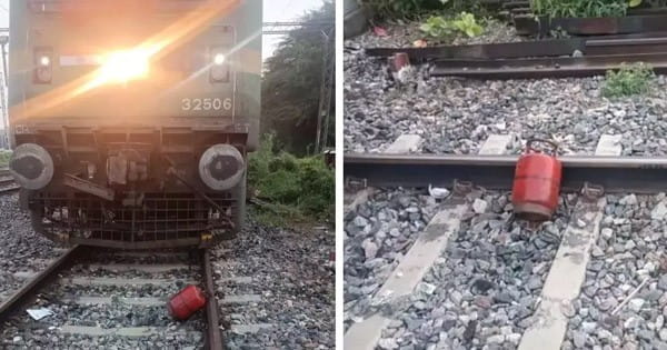 कानपुर में ट्रेन पलटाने की साजिश, रेलवे ट्रैक पर मिला गैस सिलेंडर, लोको पायलट की सूझबूझ टाला हादसा