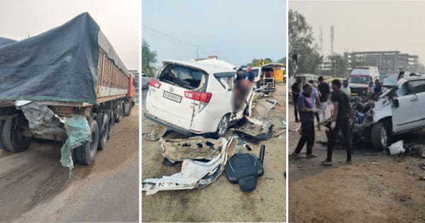 Fatal Road Accidents: 13 की मौत, गुजरात के साबरकांठा में कार और ट्रक की टक्कर, तमिलनाडु में पेड़ से टकराई पर्यटक वैन