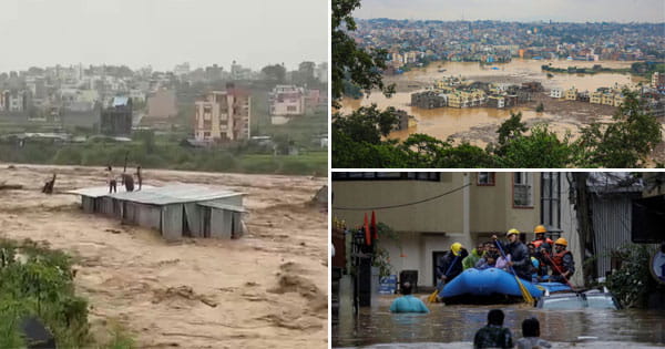 नेपाल में बारिश से तबाही : बाढ़ और लैंडस्लाइड से 112 लोगों की मौत, कई लापता; काठमांडू में टूटा 1970 का रिकॉर्ड