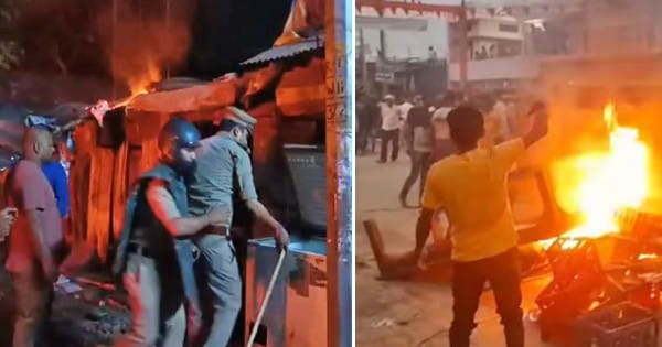 Bahraich Violence : फायरिंग में युवक की मौत के बाद इलाके में तनाव, गुस्साई भीड़ ने अस्पताल और शोरूम जलाया, हालात बेकाबू