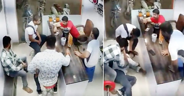 Rewa News : दोस्तों से बात करते-करते अचानक नीचे गिरा युवक और चली गई जान, हैरान कर देगा मौत का लाइव VIDEO