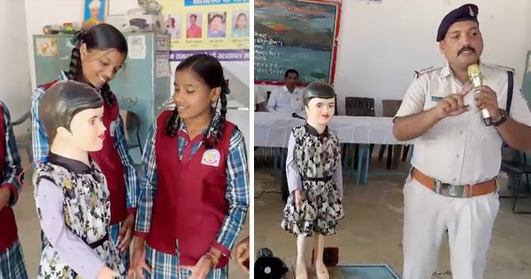 रोबोट डॉल बच्चों को सिखा रही गुड टच और बैड टच, मंडला पुलिस का नायाब तरीका, स्कूलों में बच्चों को कर रहे जागरूक