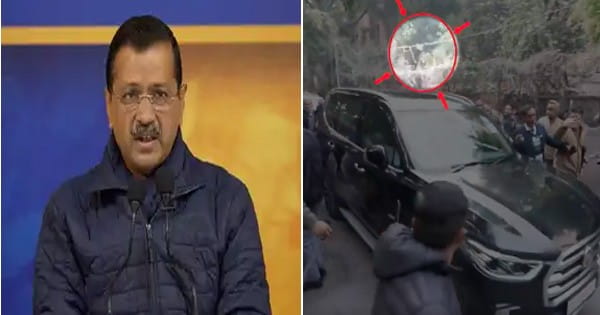 अरविंद केजरीवाल की गाड़ी पर हमला, बीजेपी का पलटवार, कहा- पूर्व सीएम ने कार्यकर्ताओं पर चढ़ाई गाड़ी