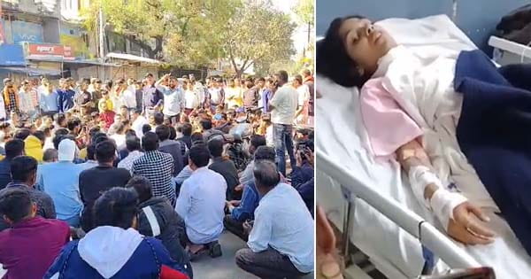 Indore News : दिनदहाड़े छात्रा पर चाकू से हमला, आरोपी गिरफ्तार, सांवेर में विरोध प्रदर्शन, रहवासियों ने किया चक्काजाम