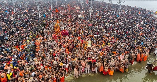 Mahakumbh 2025 : महाकुंभ में अब तक 34 करोड़ ने लगाई डुबकी, बसंत पंचमी पर कड़ी व्यवस्था; प्रयागराज में 4 फरवरी तक वाहनों की NO एंट्री