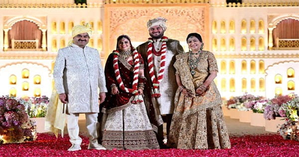 विवाह बंधन में बंधे गौतम अडाणी के बेटे जीत अडाणी