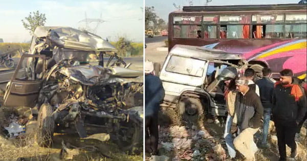 प्रयागराज में बोलेरो-बस की भीषण टक्कर : महाकुंभ जा रहे छत्तीसगढ़ के 10 श्रद्धालुओं की मौत, 19 घायल