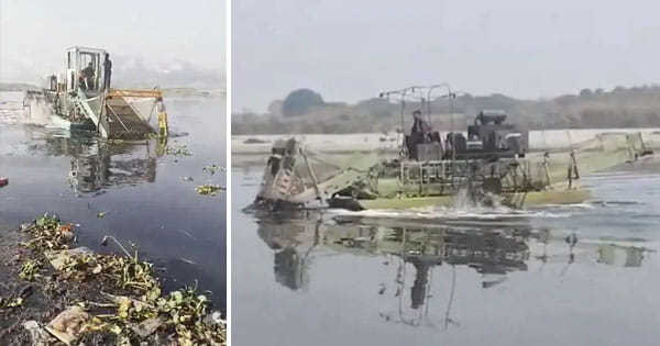 Yamuna River : यमुना नदी की सफाई के लिए पहुंची बड़ी-बड़ी मशीनें, दिल्ली LG बोले- जो वादा किया वो निभाया