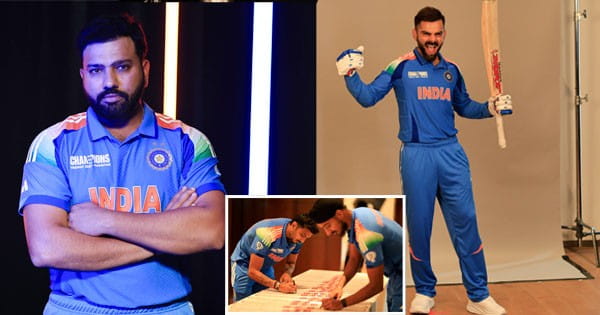 Team India New Jersey : भारतीय टीम की जर्सी पर लिखा पाकिस्तान का नाम, चैम्पियंस ट्रॉफी से पहले शेयर किए फोटोज; जानिए ऐसा क्यों?