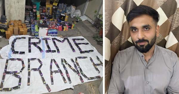 इंदौर क्राइम ब्रांच की बड़ी कार्रवाई, 10 लाख रुपए की ई-सिगरेट के साथ आरोपी गिरफ्तार