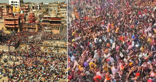 Masan Holi 2025 : मसान की होली में भूत-प्रेत संग झूमे, चिता की राख में सराबोर श्रद्धालु, काशी के मणिकर्णिका घाट पर दिखा अनोखा नजारा