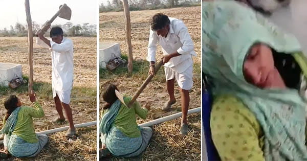 देवास : खेत में पानी के विवाद पर जेठ ने बहू पर किया फावड़े से हमला, गंभीर रूप से घायल, VIDEO वायरल