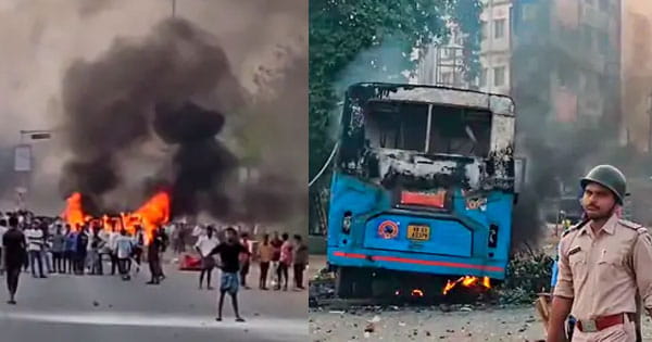 वक्फ कानून के विरोध में मुर्शिदाबाद में हिंसा : AIMPLB के अभियान के पहले दिन बिगड़े हालात, BSF तैनात; इंटरनेट बंद