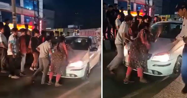 Sehore News : पति कार में महिला मित्र को ले जा रहा था, तभी सामने से बेटे के साथ आ धमकी पत्नी, बीच सड़क पर चला ड्रामा
