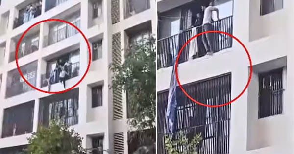 अहमदाबाद प्लेन क्रैश का भयावह वीडियो आया सामने, हॉस्टल की बालकनी से कूदने दिखे छात्र, देखें VIDEO