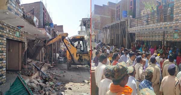 ग्वालियर में चला मामा का बुलडोजर : दुष्कर्म के आरोपी का घर किया जमींदोज, परिजनों ने किया विरोध
