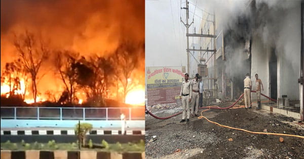 भोपाल में इन दो जगहों पर लगी आग, कड़ी मशक्कत के बाद पाया काबू
