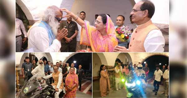 सद्गुरु जग्गी वासुदेव बेटी के साथ पहुंचे CM हाउस, ईशा आउटरीच और प्रदेश सरकार मिलकर बनाएगी रोडमैप