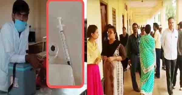 सागर में टीकाकरण अधिकारी निलंबित, नर्सिंग के छात्र पर FIR; एक सिरिंज से 40 बच्चों को टीका लगाने का मामला