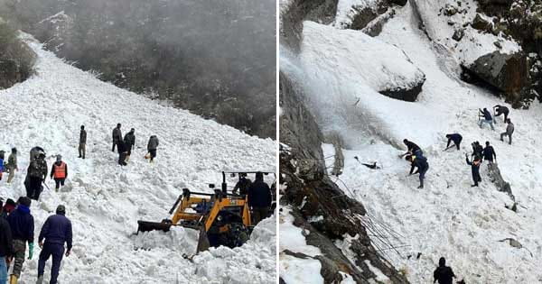 सिक्किम में भारी एवलांच : 6 टूरिस्ट की मौत, 150 लोगों के बर्फ में दबे होने की आशंका