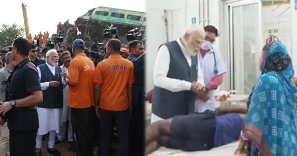 Odisha Train Accident : दुर्घटनास्थल का PM मोदी ने लिया जायजा, अस्पताल में घायलों से मिले; स्वास्थ्य मंत्री को दिए निर्देश