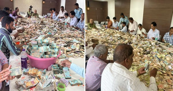 5 माह बाद खुली दान पेटियां : खजराना गणेश मंदिर का दान देख हैरान रह गए लोग, इतना पहुंचा दान का आंकड़ा; देखें VIDEO