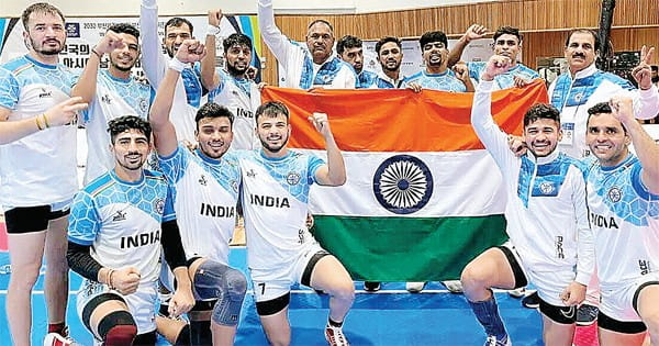 8वीं बार एशियाई चैंपियन बनी भारतीय कबड्डी टीम