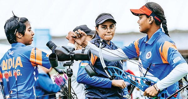 भारतीय महिला कंपाउंड तीरंदाजी टीम ने विश्व चैंपियनशिप में जीता स्वर्ण पदक